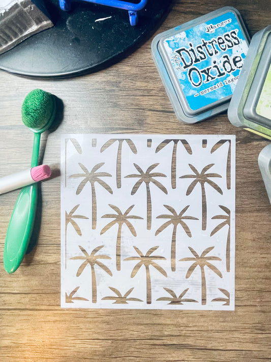 Palm Breeze Pattern Stencil