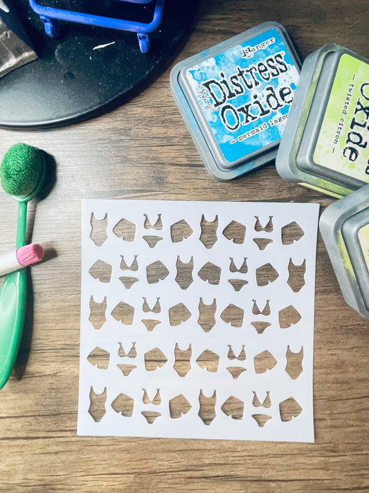 Swimwear Pattern Stencil