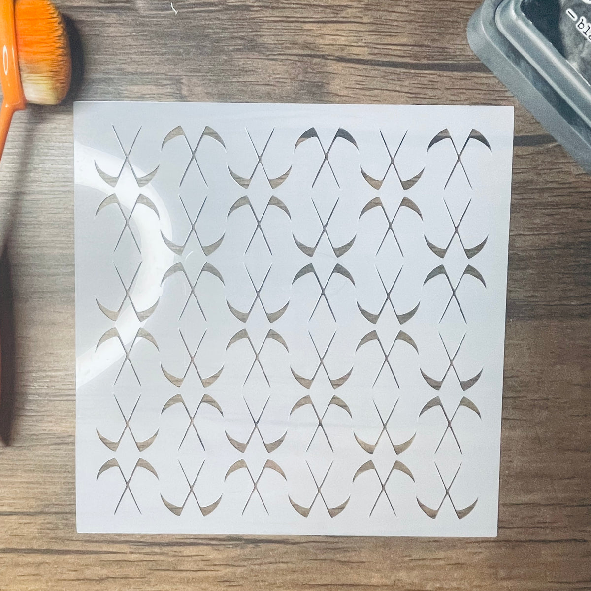Scythe Pattern Stencil