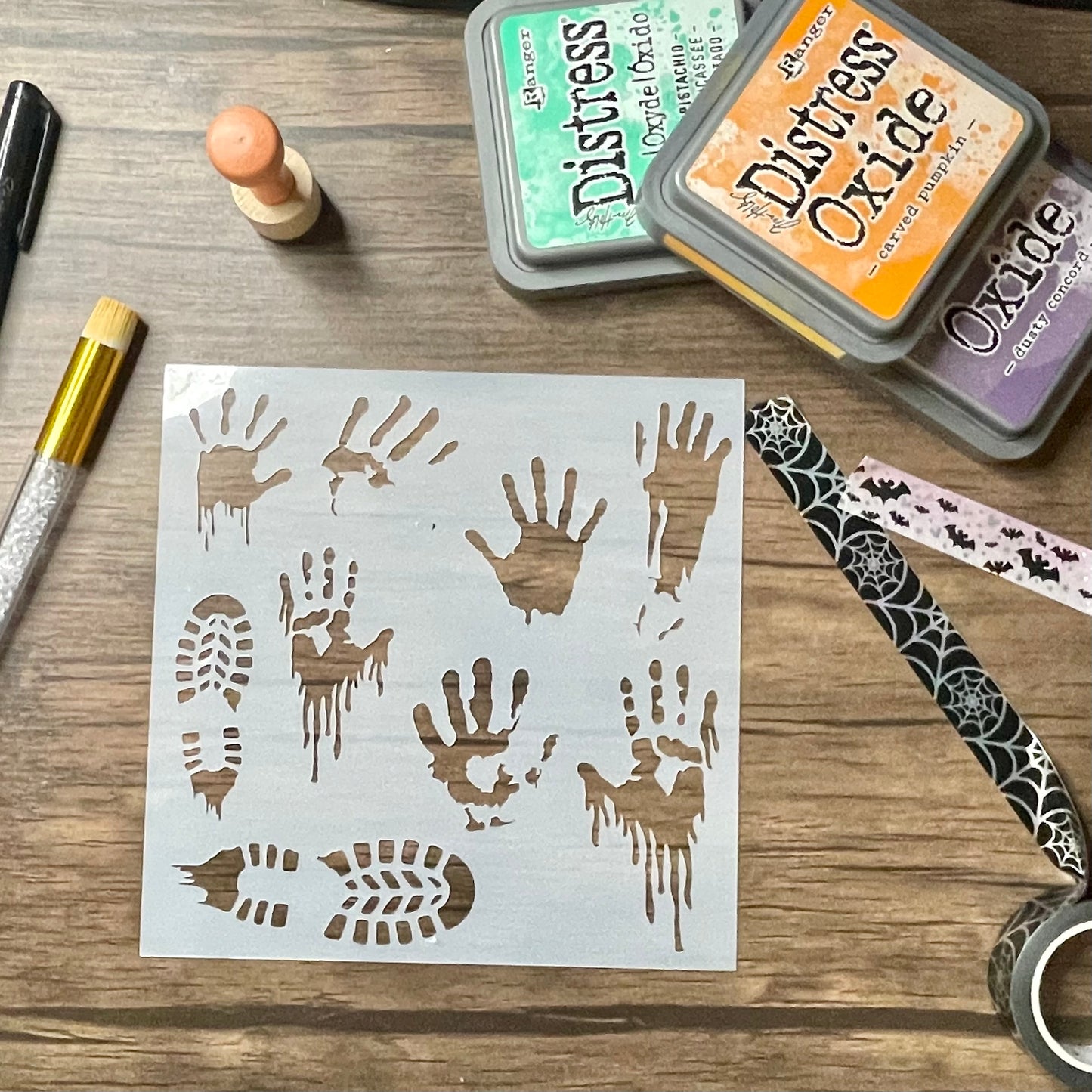 Bloody Prints Stencil
