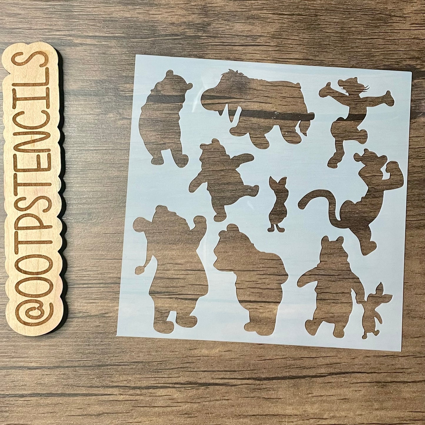 Silly Bear Characters 2 Stencil Planner/Bullet Journal/Art Journal/Inking Stencil/ bujo planner craft stencil inking card making