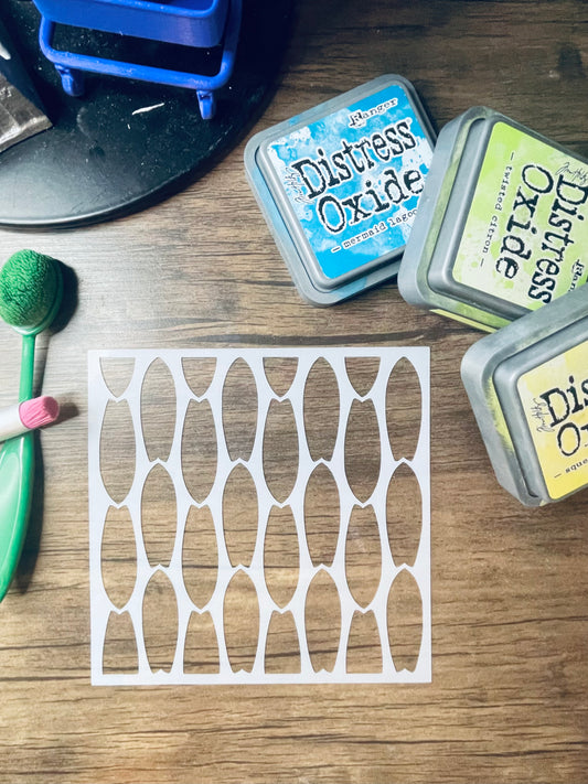 Surfboard Pattern Stencil