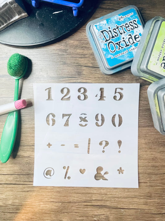 Cali Font Numbers Stencil