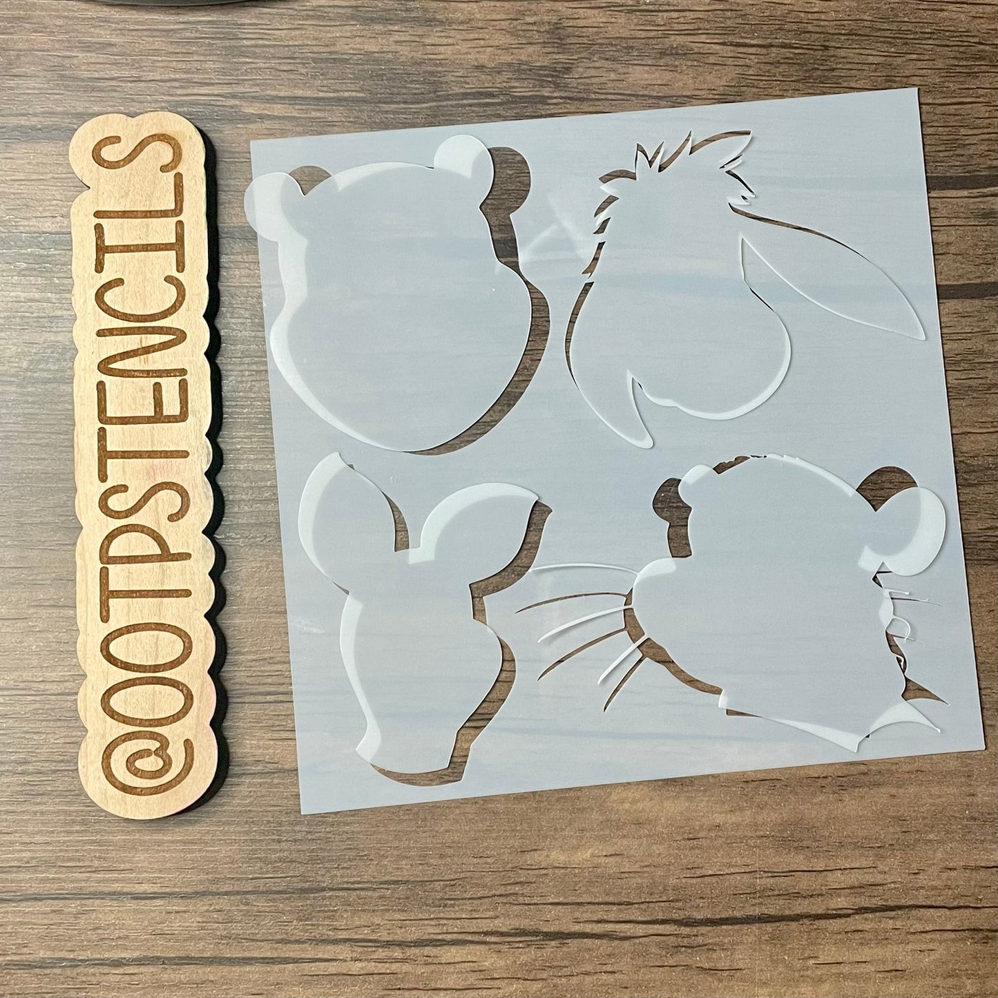 Silly Bear Heads Stencil Planner/Bullet Journal/Art Journal/Inking Stencil/ bujo planner craft stencil inking card making