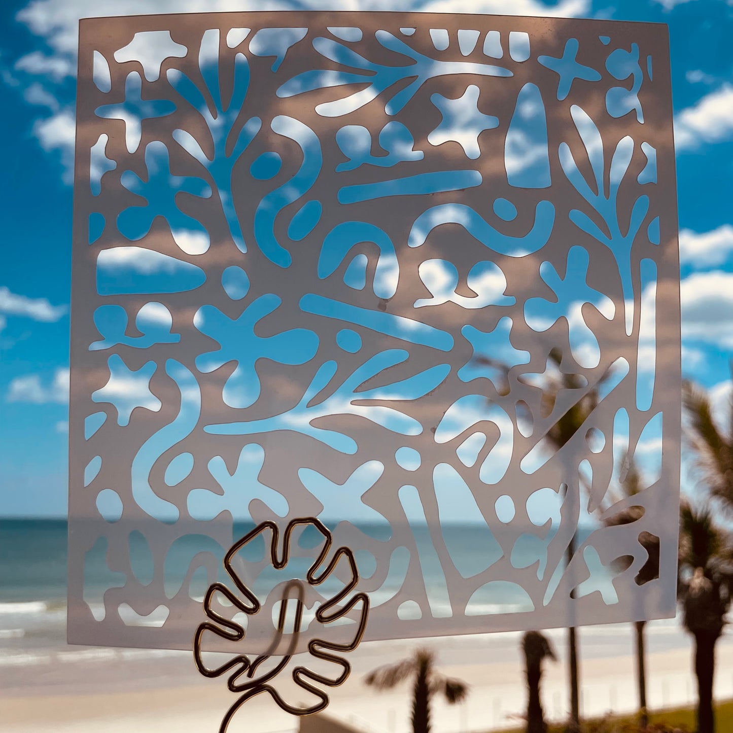Beach Decor Pattern Stencil