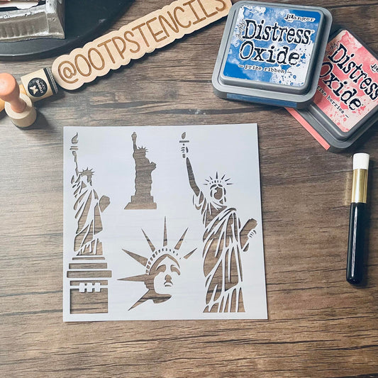 Statue of Liberty Stencil   Planner/Bullet Journal/Art Journal/Inking Stencil/ bujo planner craft stencil inking card making