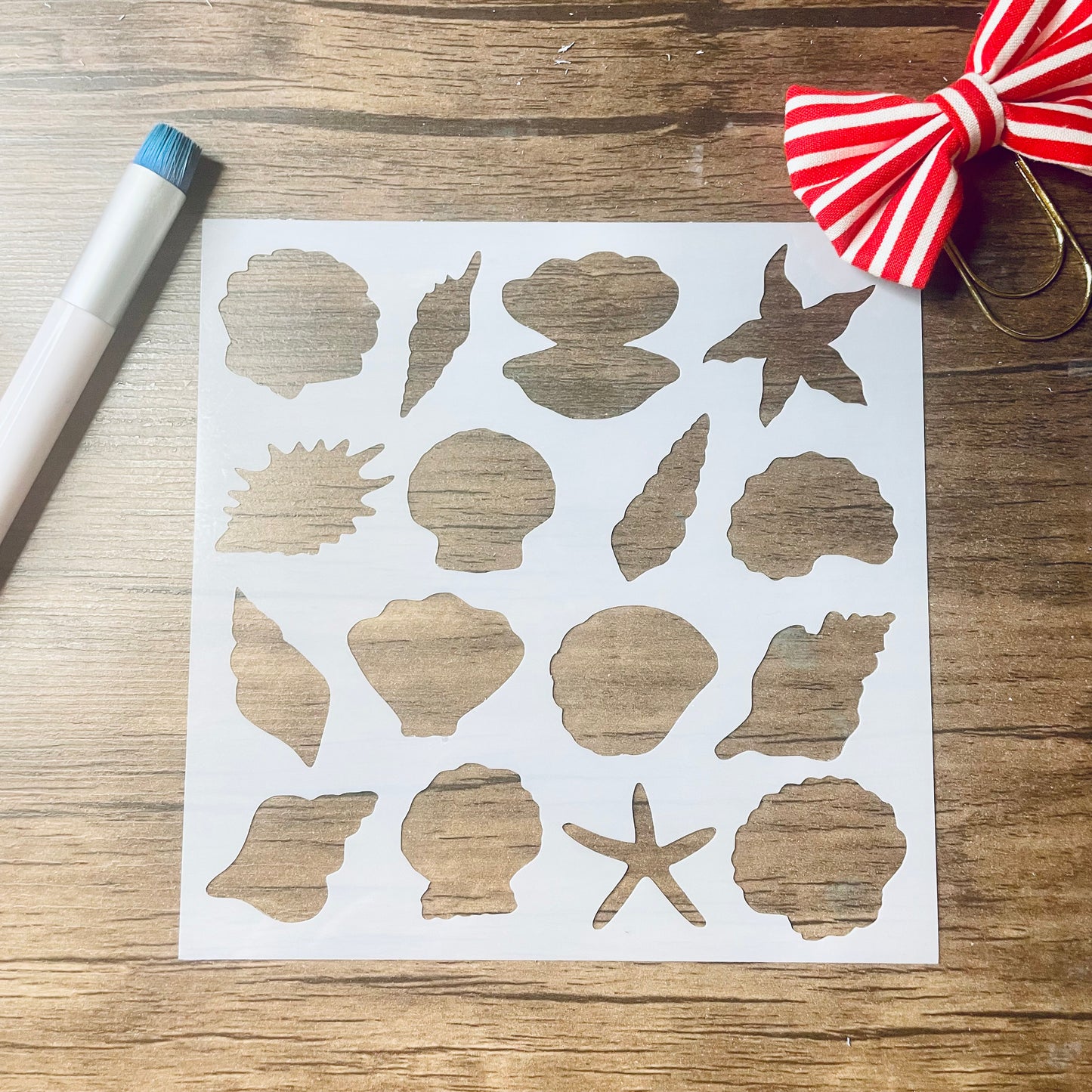 Shell Variety Stencil