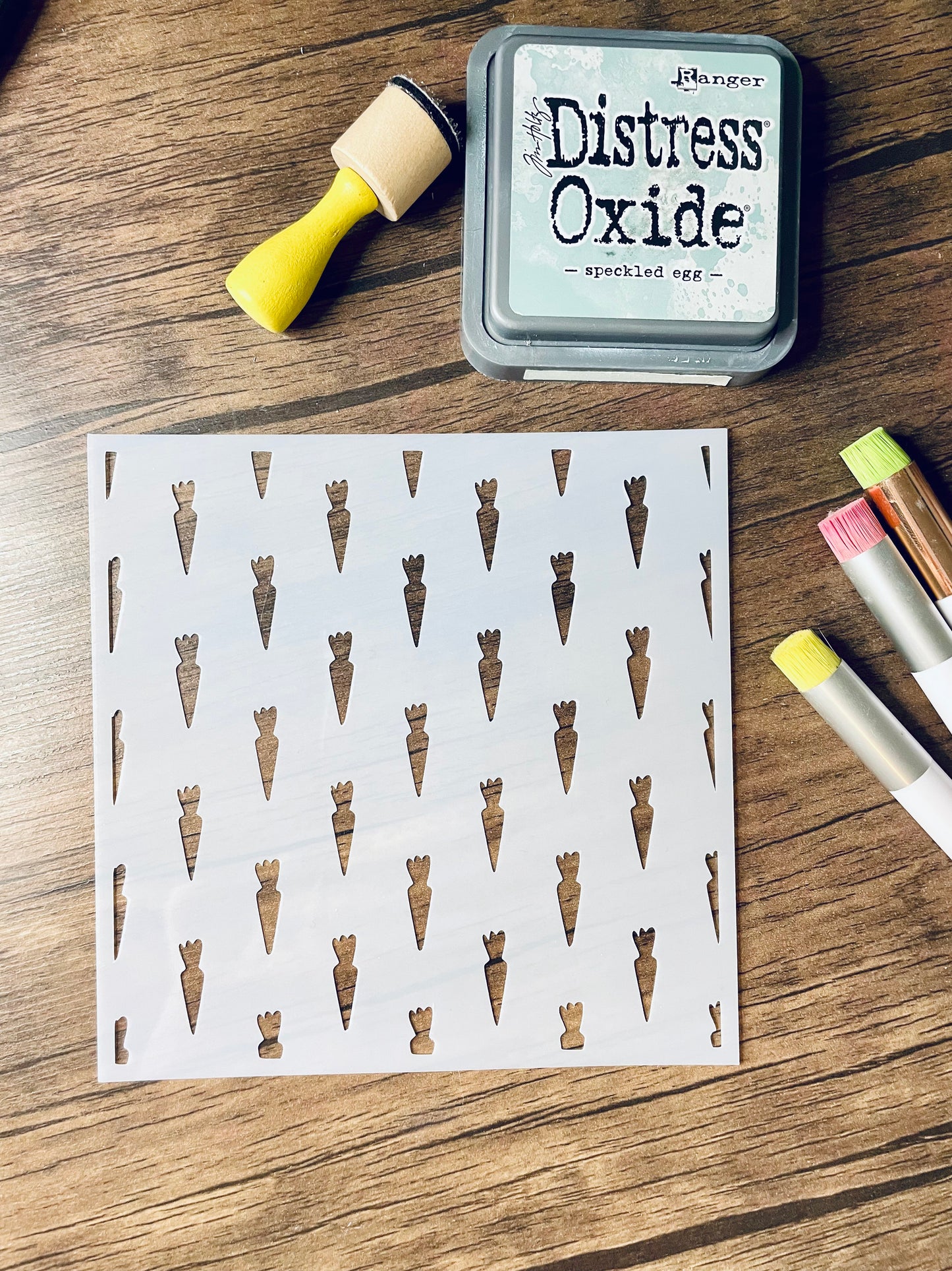 Carrots Pattern Stencil