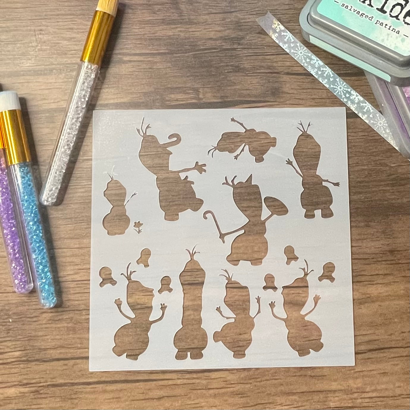 Ice Princesses Snowman variety Stencil