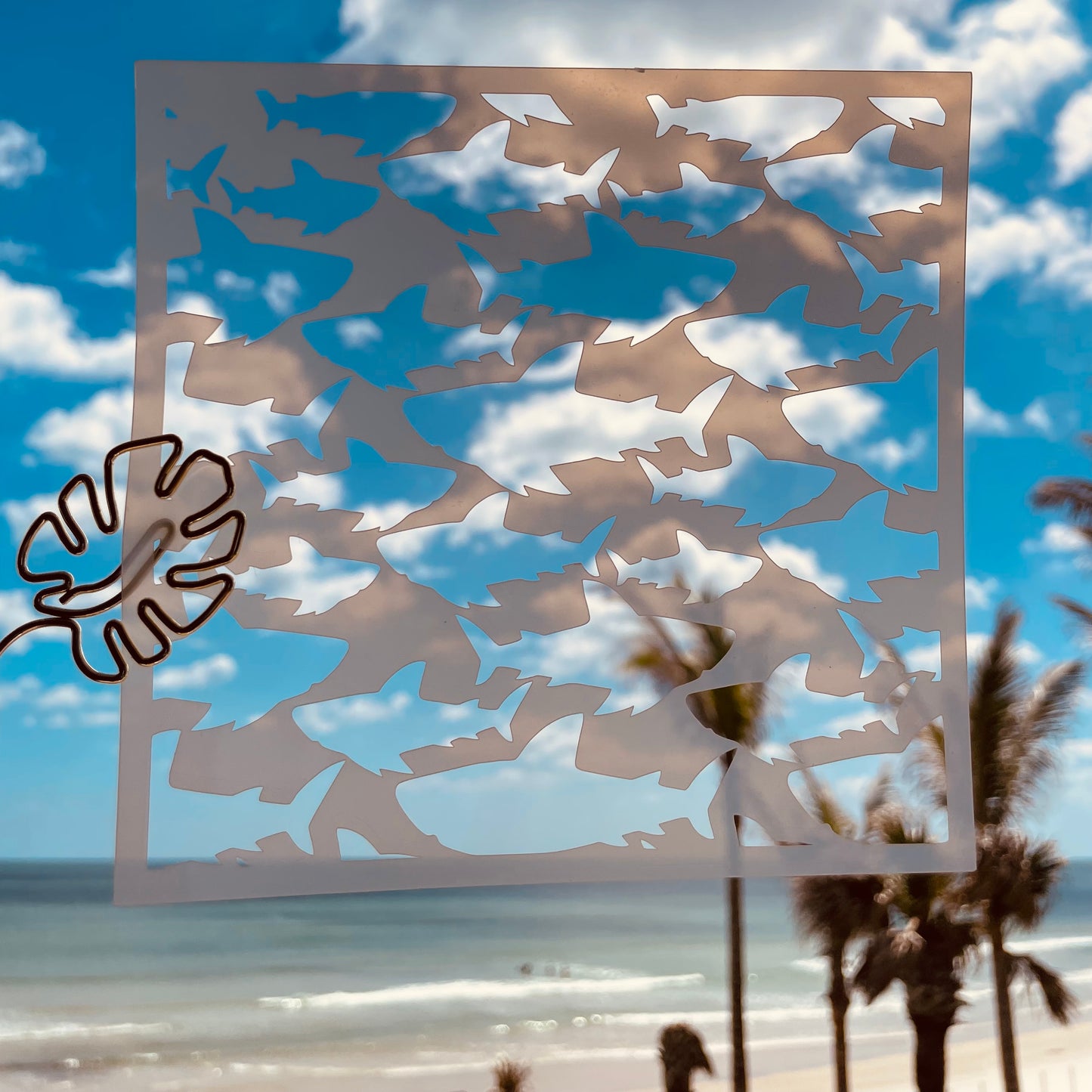 Shiver of Sharks Pattern Stencil