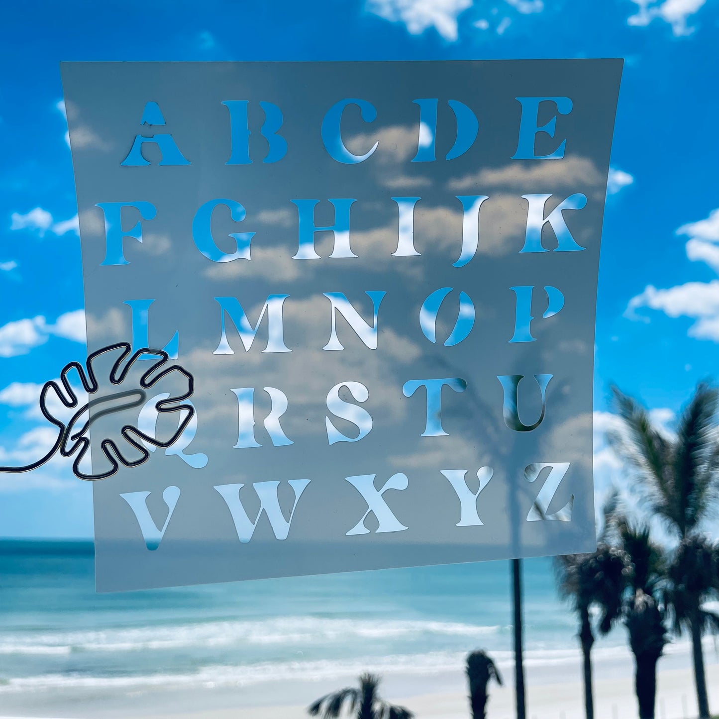 Cali Font Upper Case Stencil