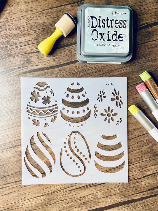 Decorated Eggs Stencil