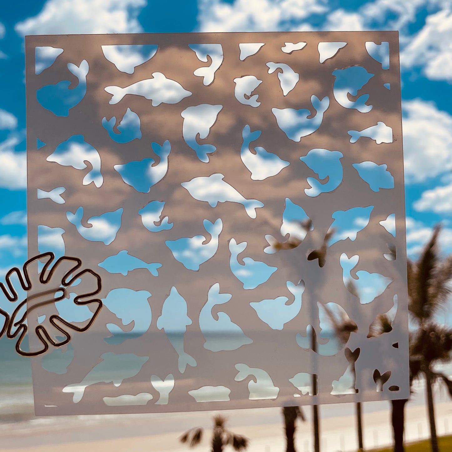 Dolphin Fun Pattern Stencil