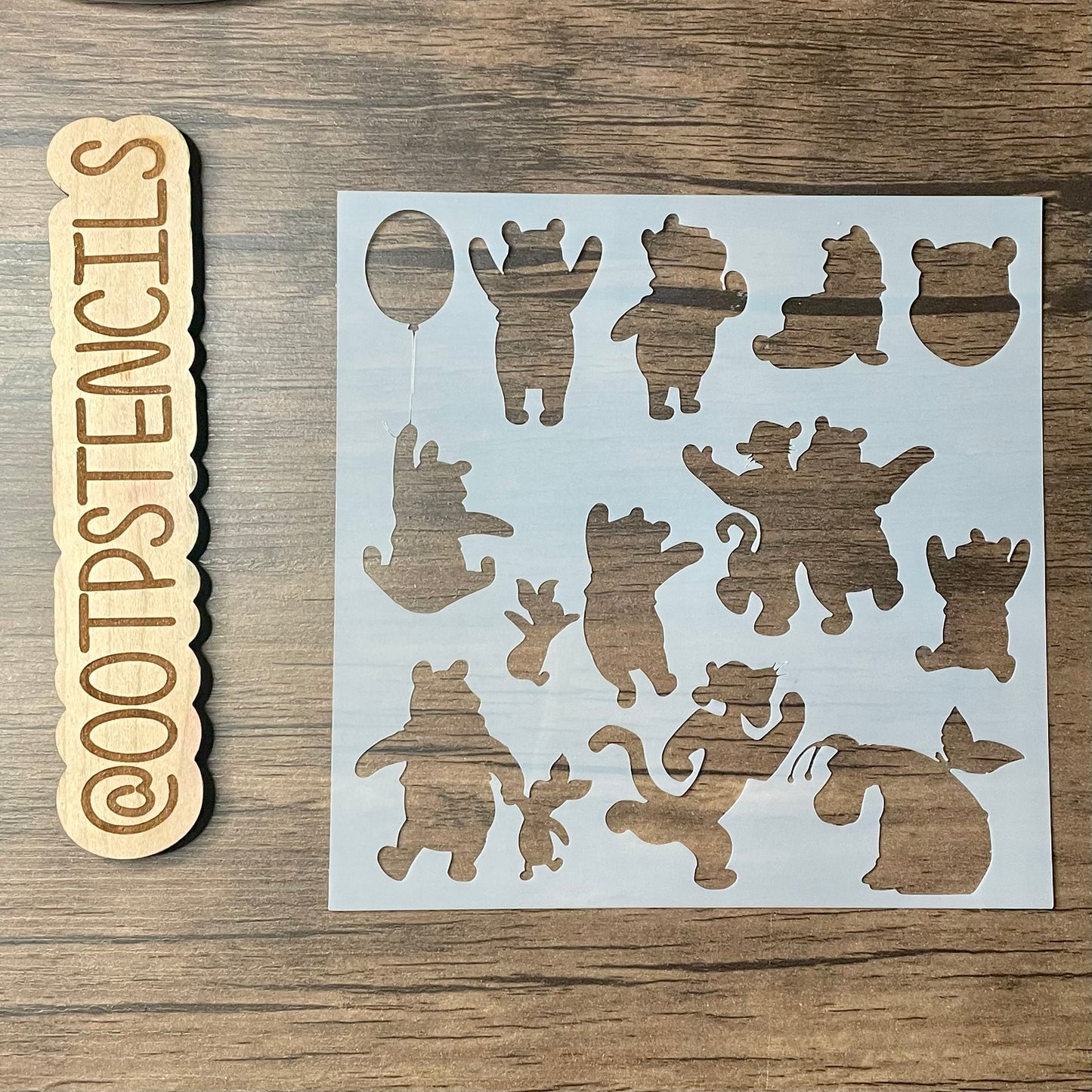 Silly Bear Characters 3 Stencil Planner/Bullet Journal/Art Journal/Inking Stencil/ bujo planner craft stencil inking card making