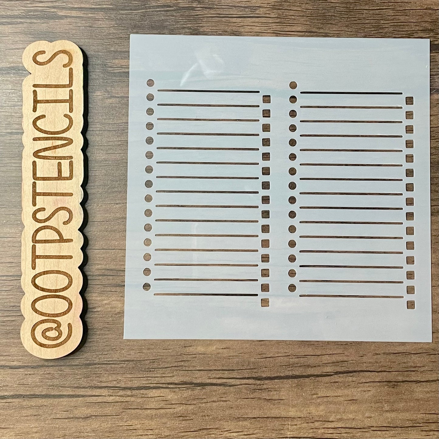 Double Checklist Stencil Planner/Bullet Journal/Art Journal/Inking Stencil/ bujo planner craft stencil inking card making