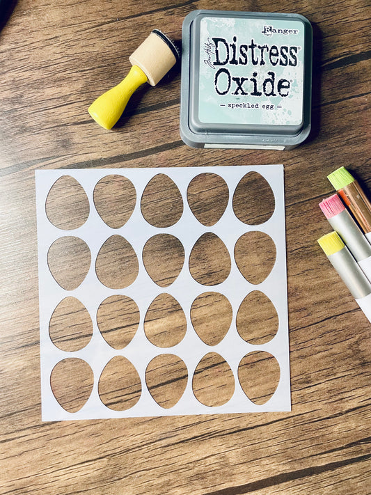 Egg Pattern Stencil