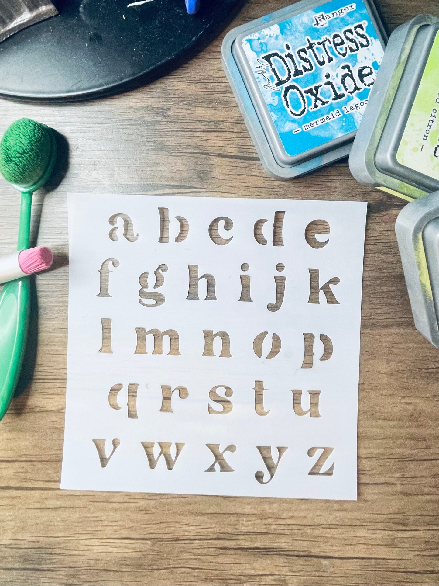 Cali Font Lower Case Stencil