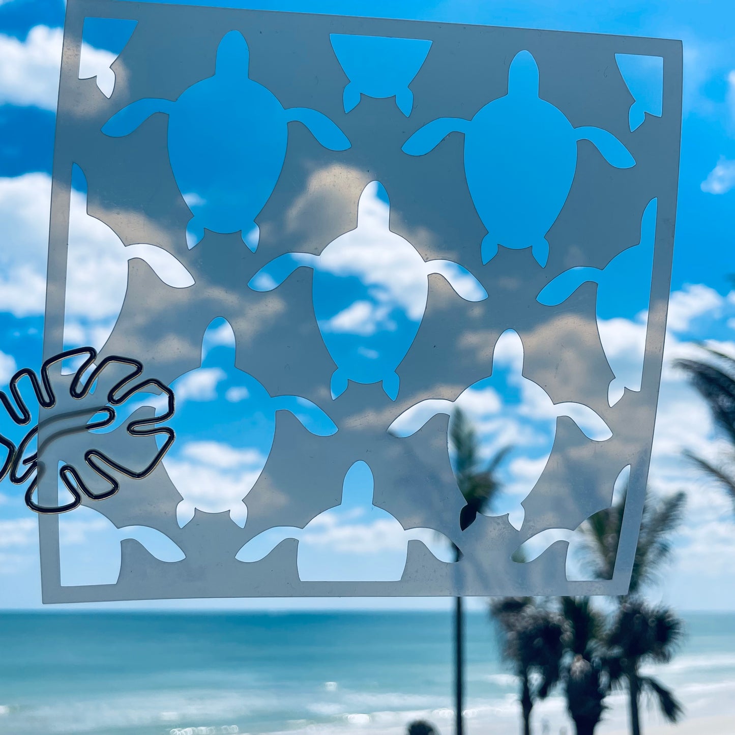 Sea Turtles Pattern Stencil