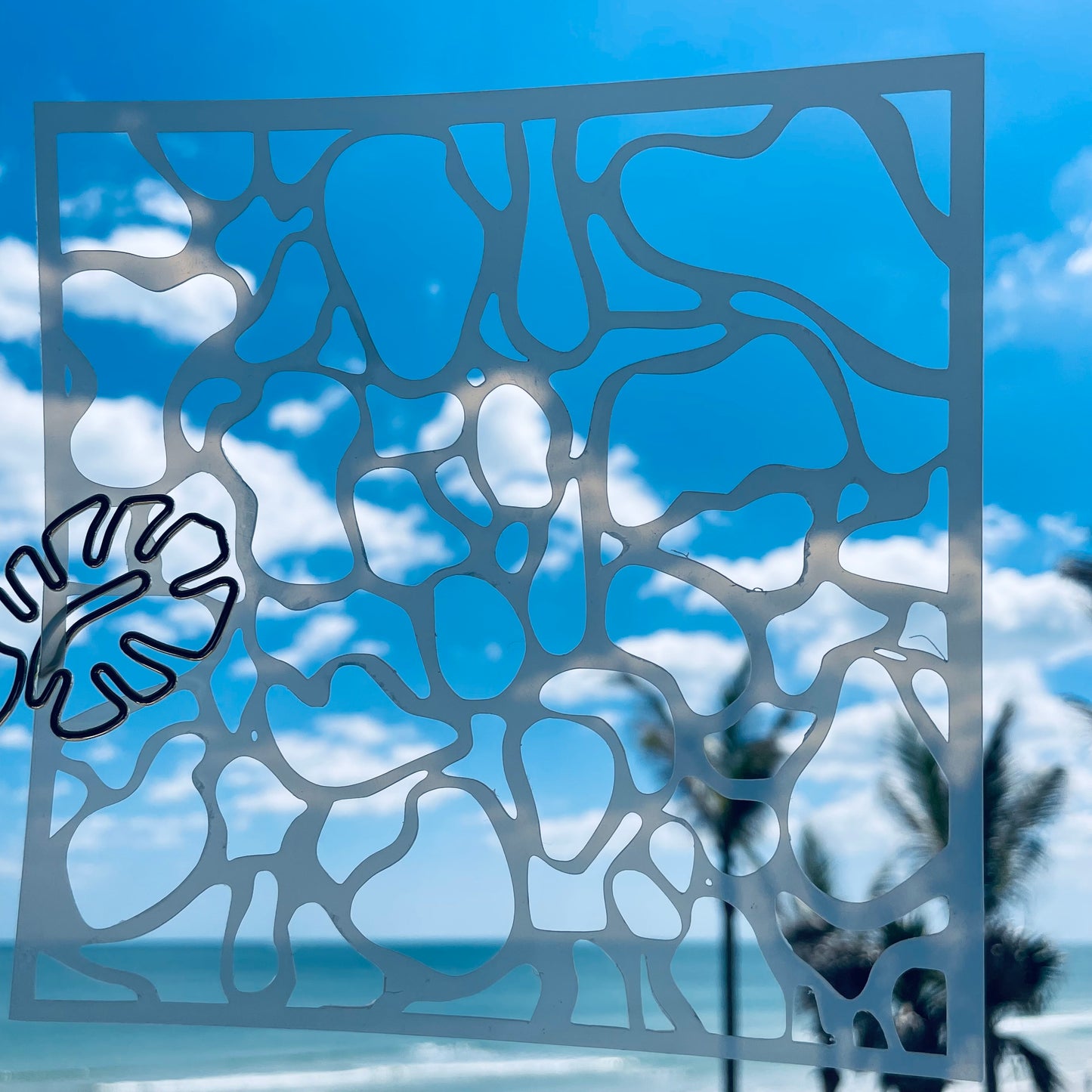 Pool Ripple Pattern Stencil