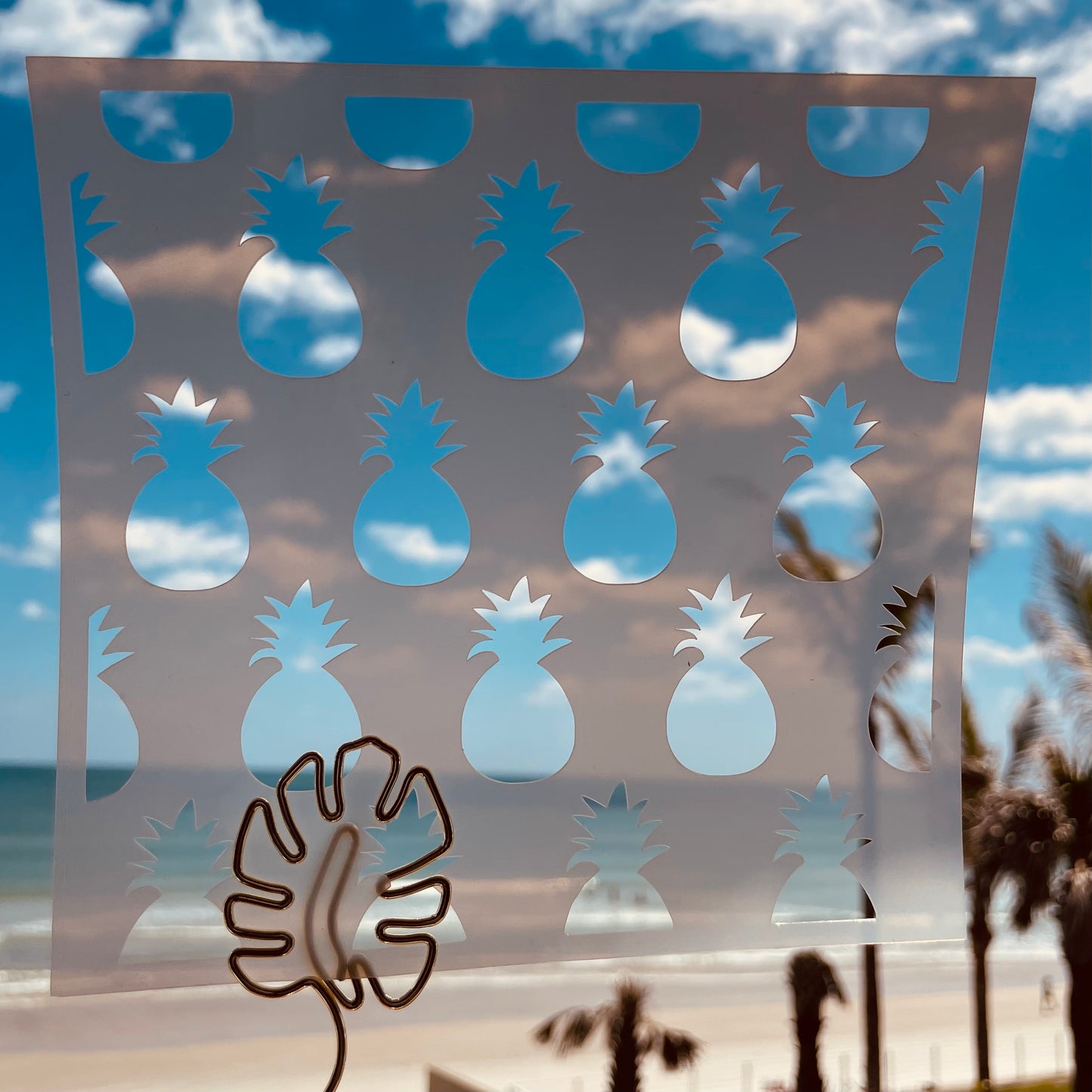 Pineapple Pattern Stencil