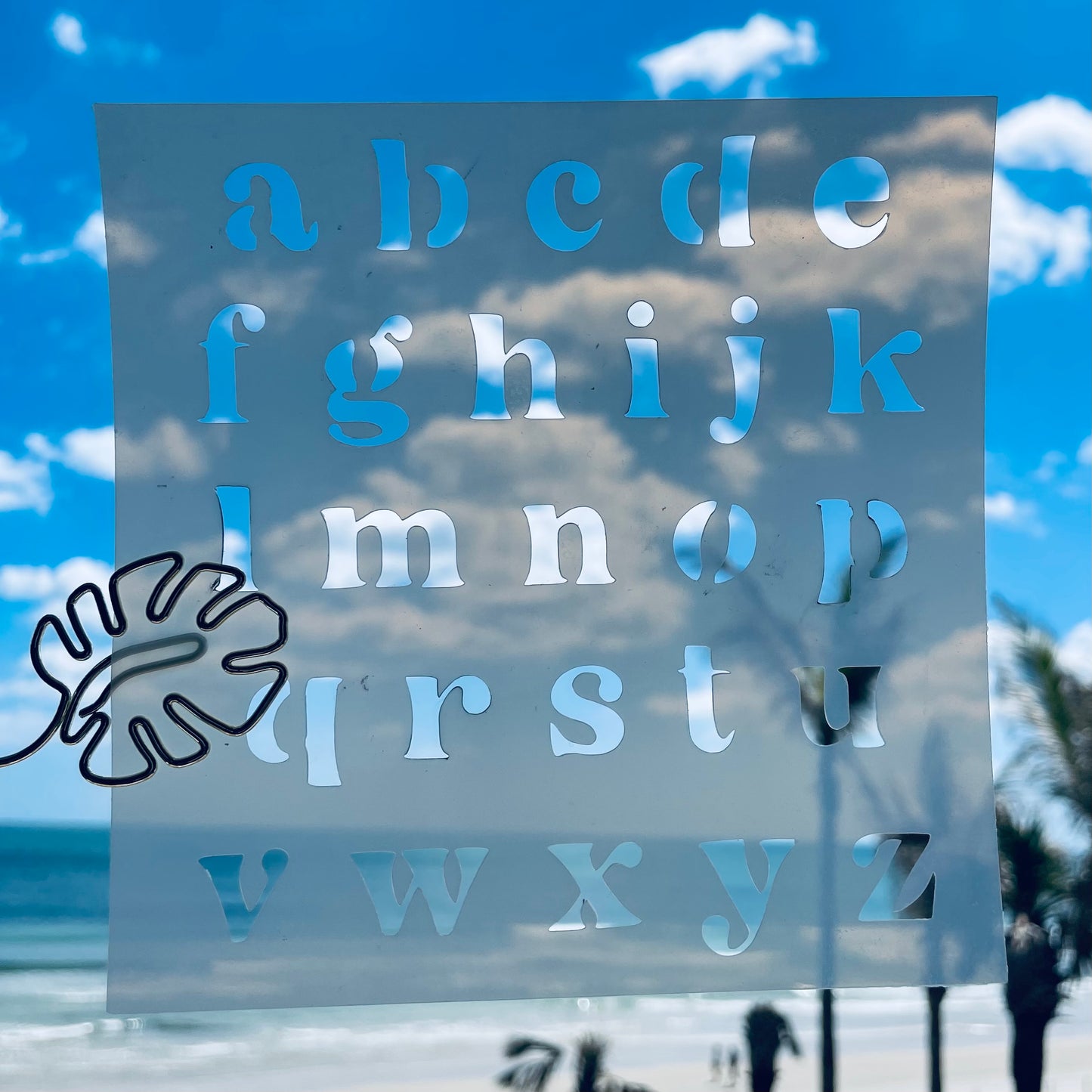 Cali Font Lower Case Stencil