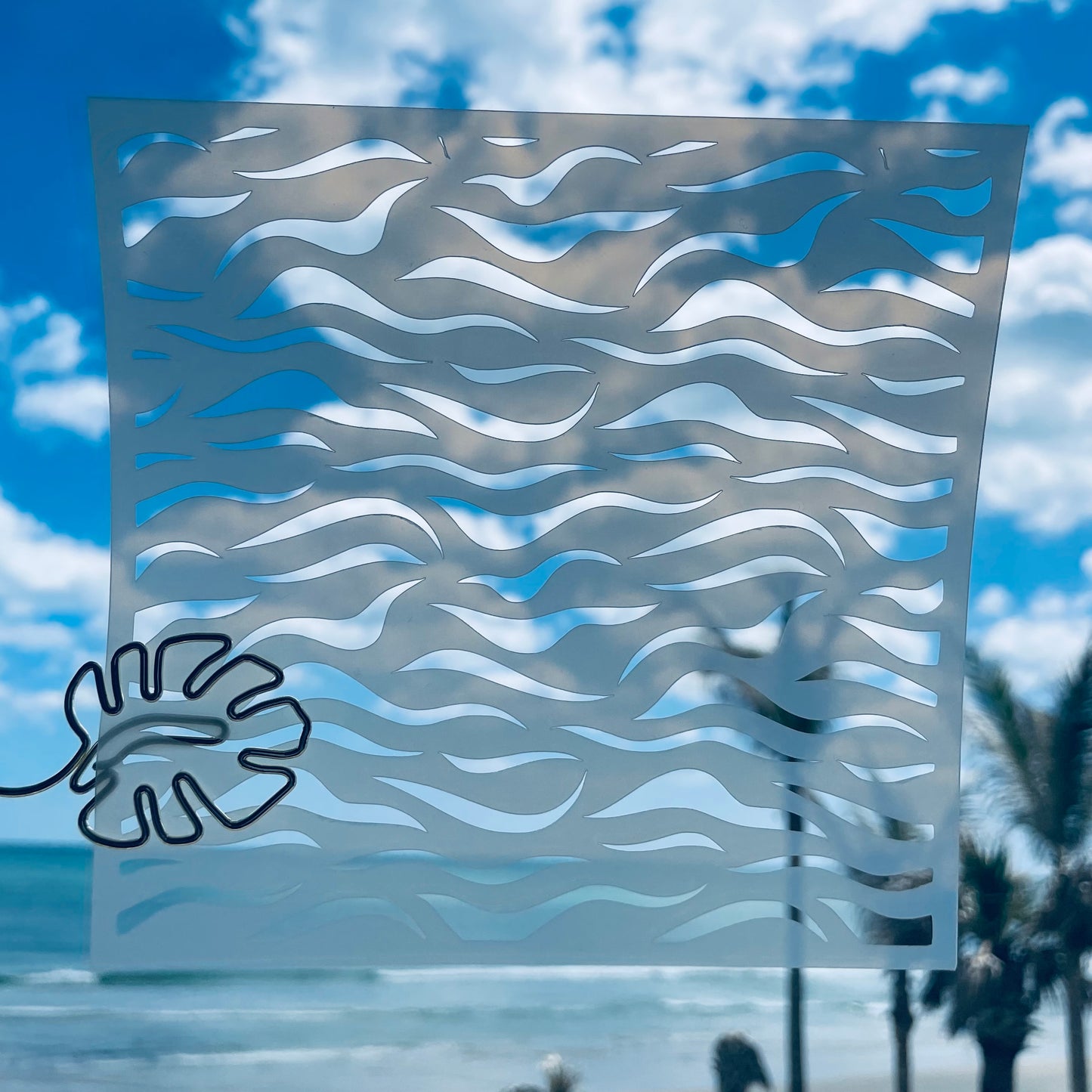 Ocean Ripples Pattern Stencil