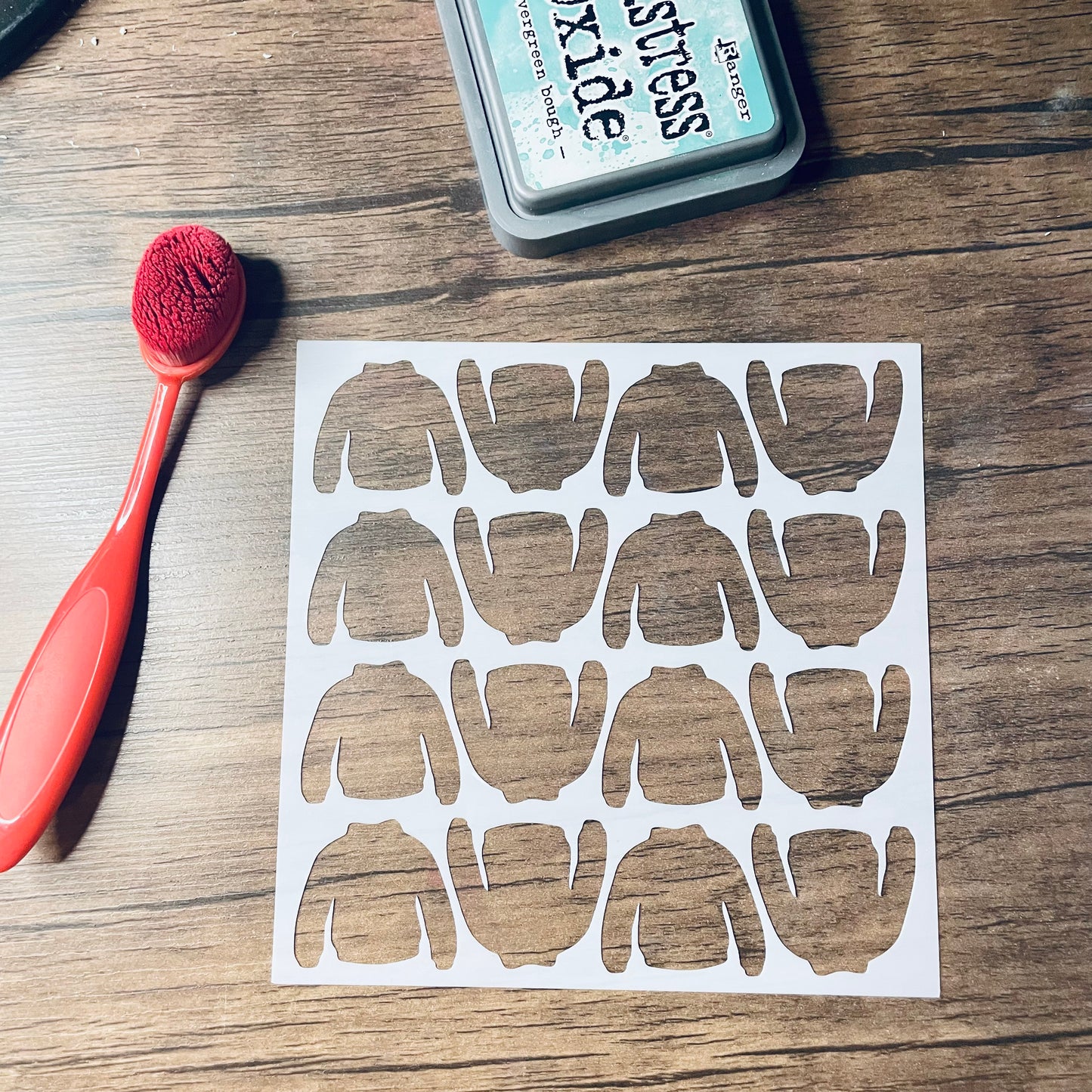 Ugly Sweater Pattern Stencil