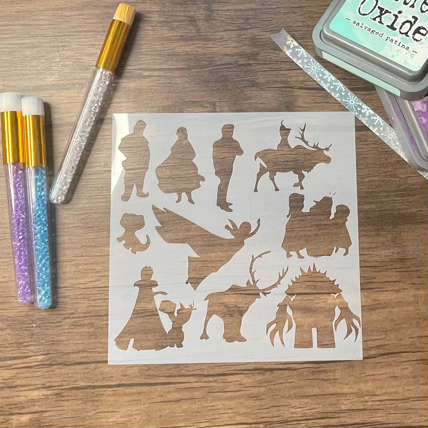 Ice Princesses Characters 1 Stencil