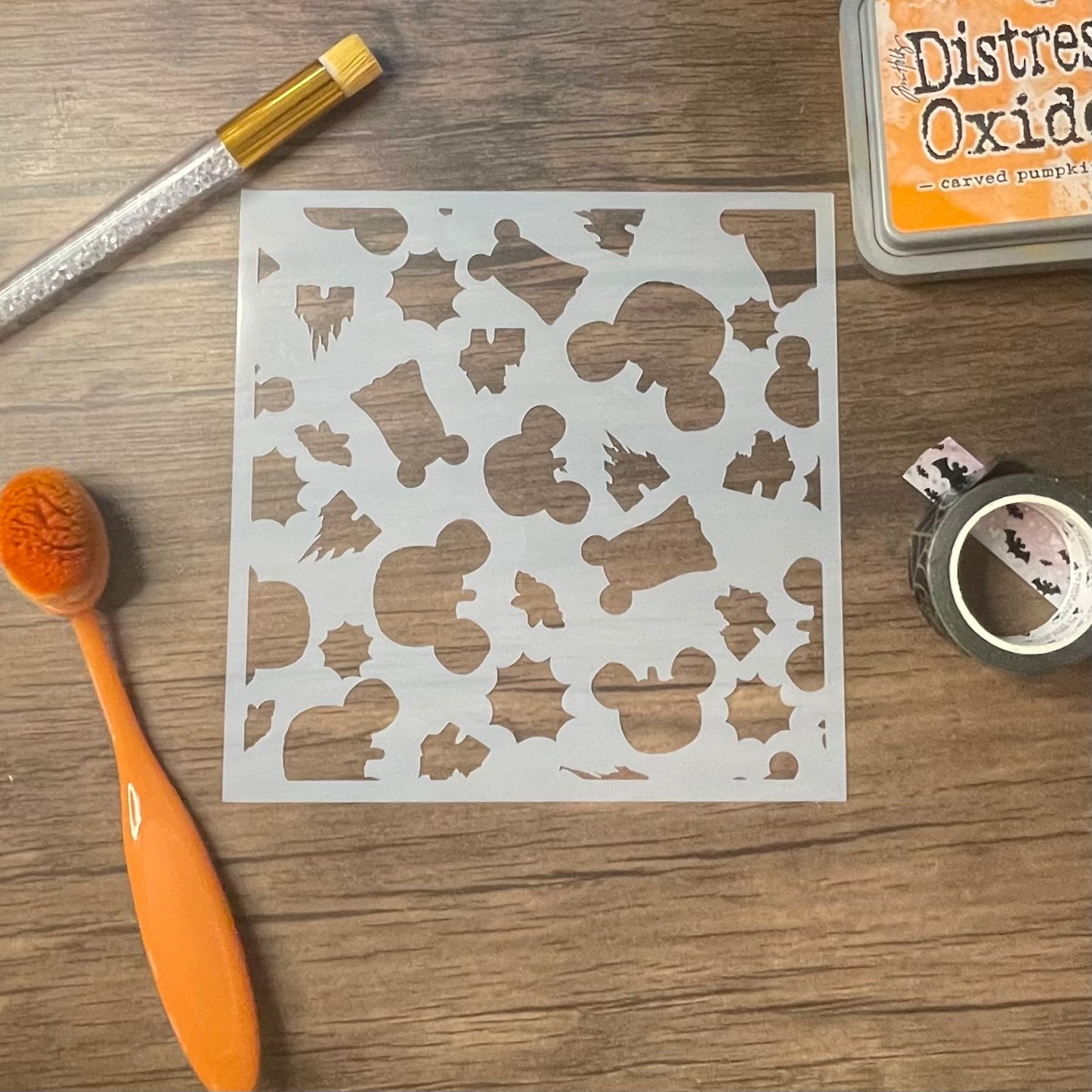 Halloween at the Park Pattern Stencil