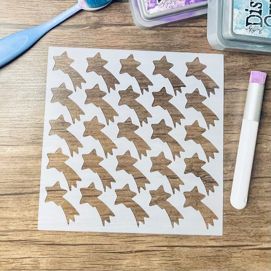 Shooting Star Pattern Stencil