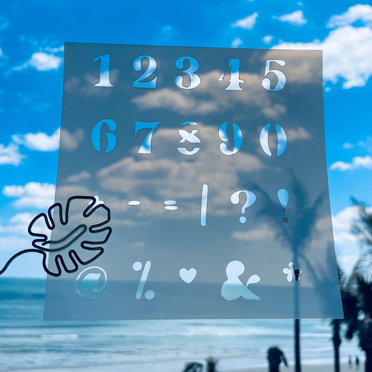 Cali Font Numbers Stencil