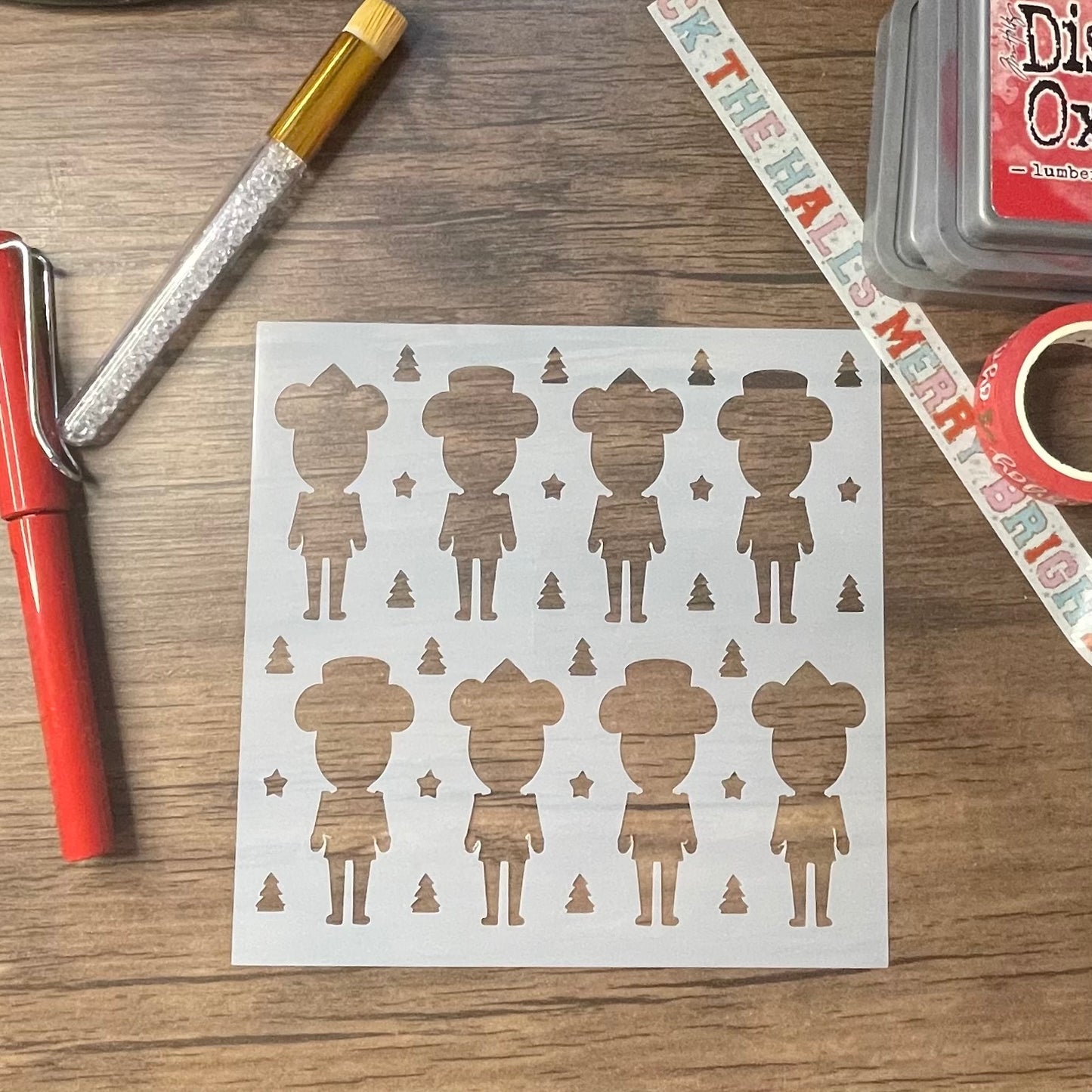 Mouse Nutcracker Pattern Stencil