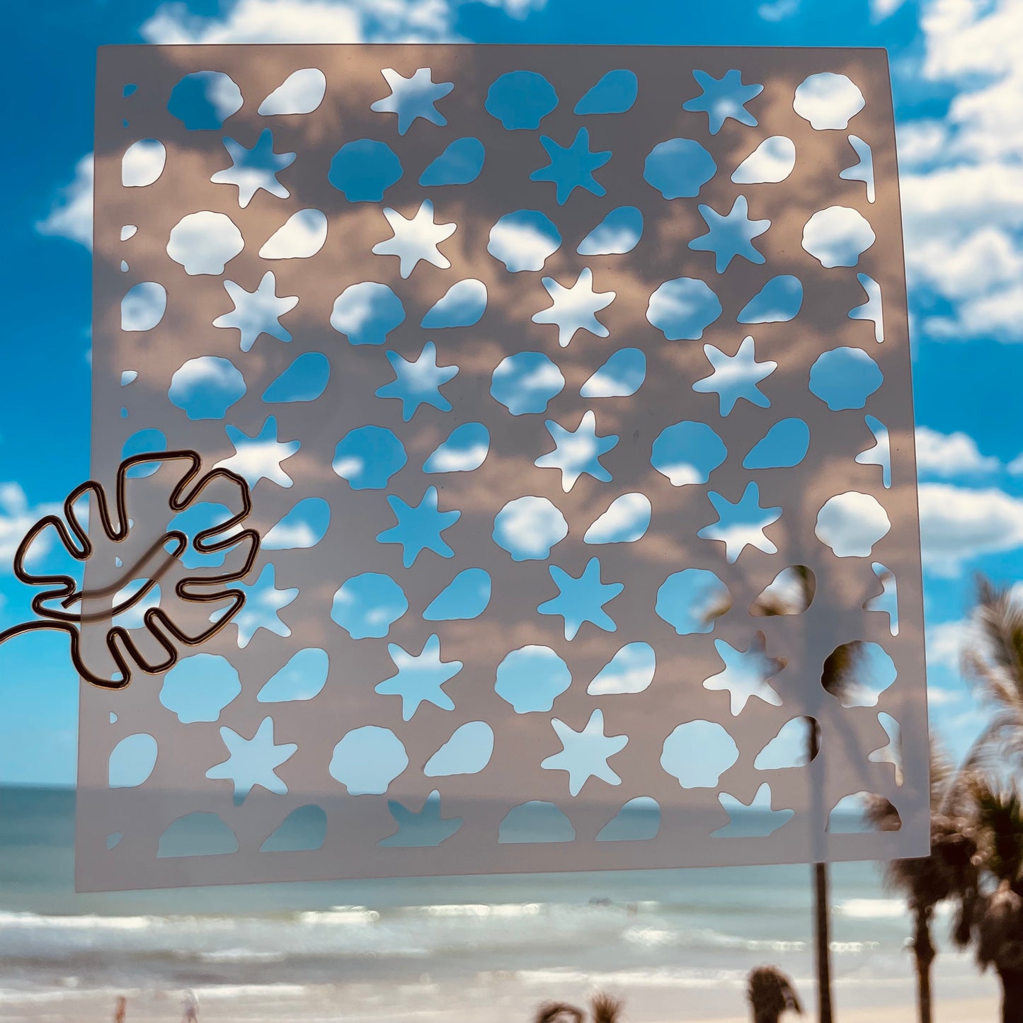 Small Seashell Pattern Stencil