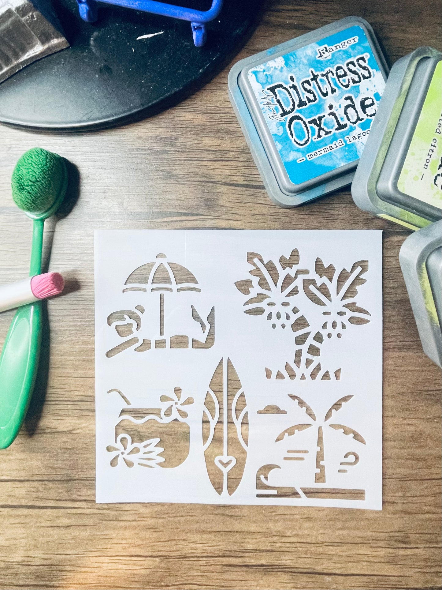 Tropical Vacation Stencil