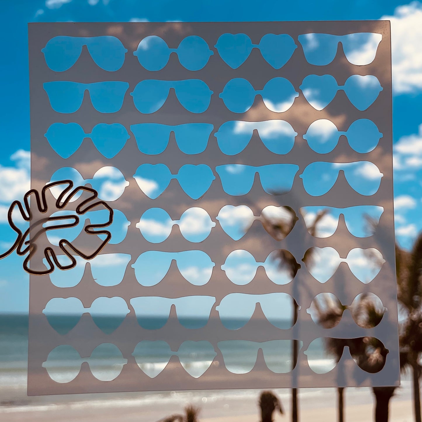 Sunglasses Pattern Stencil