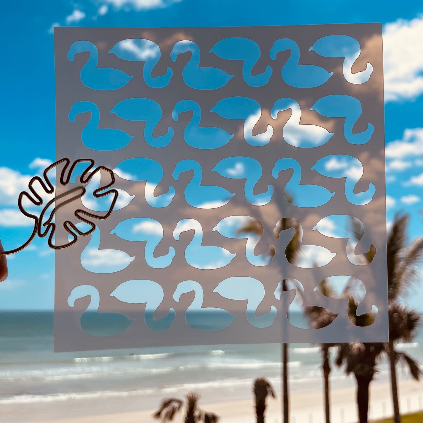 Flamingo Float Pattern Stencil