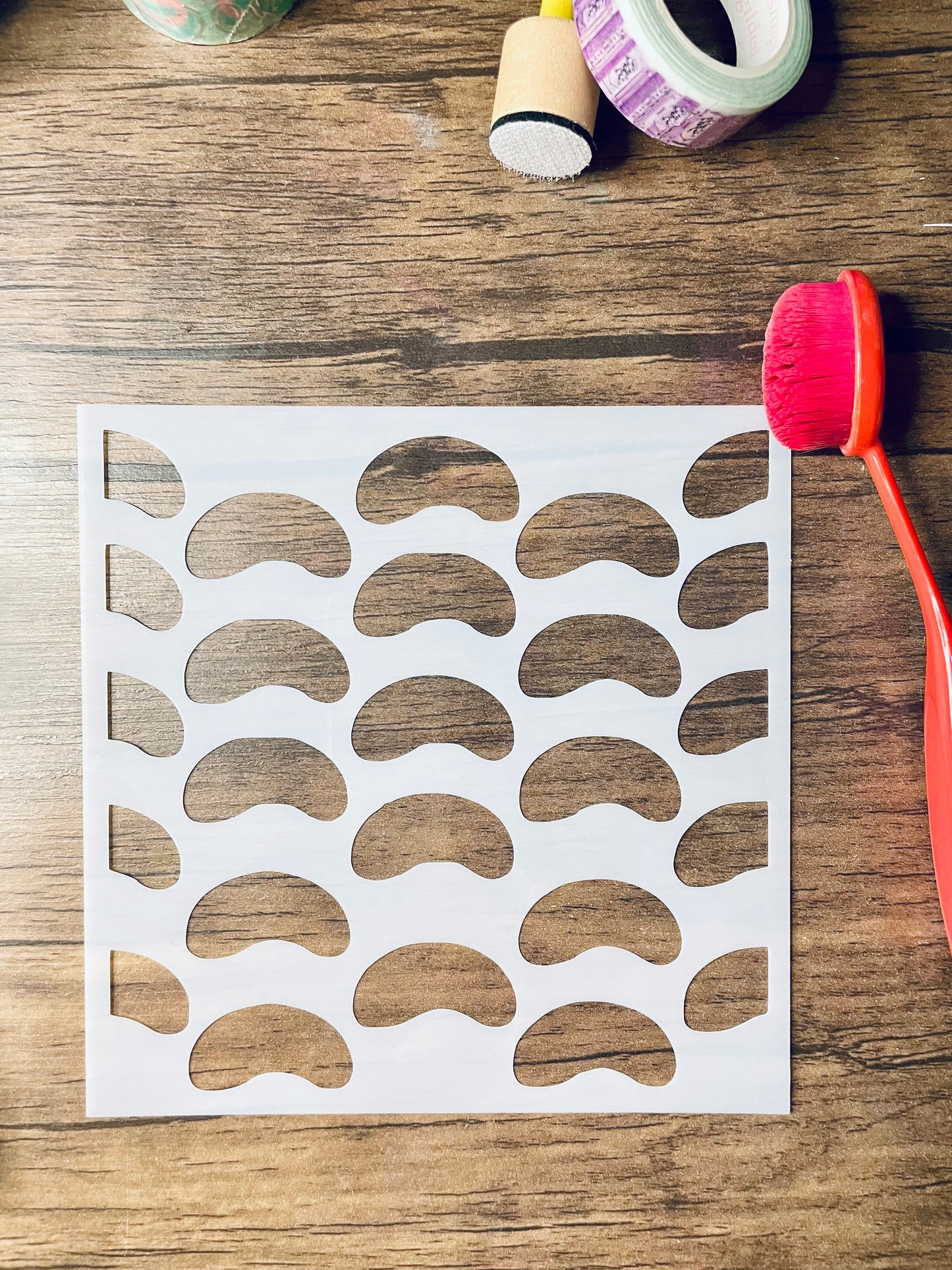 Bean Pattern Stencil