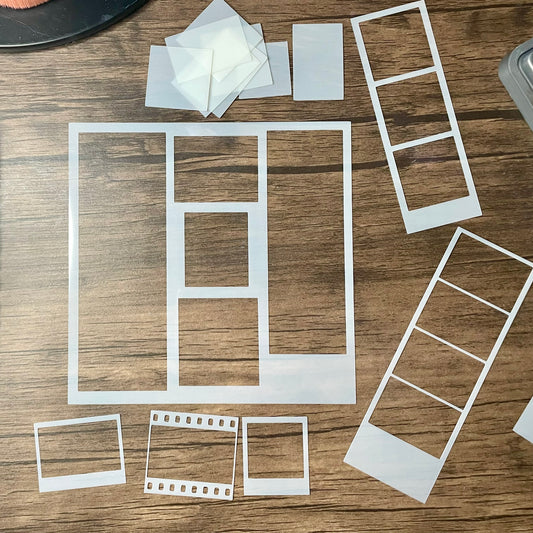 Snapped and Strips Stencil Planner/Bullet Journal/Art Journal/Inking Stencil/ bujo planner craft stencil inking card making