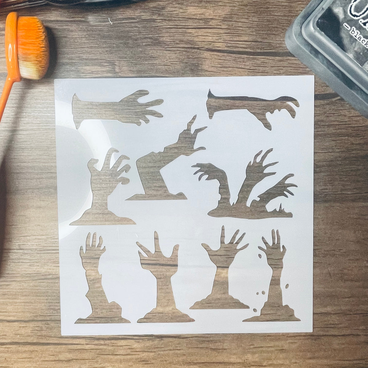 Zombie Hands Variety Stencil