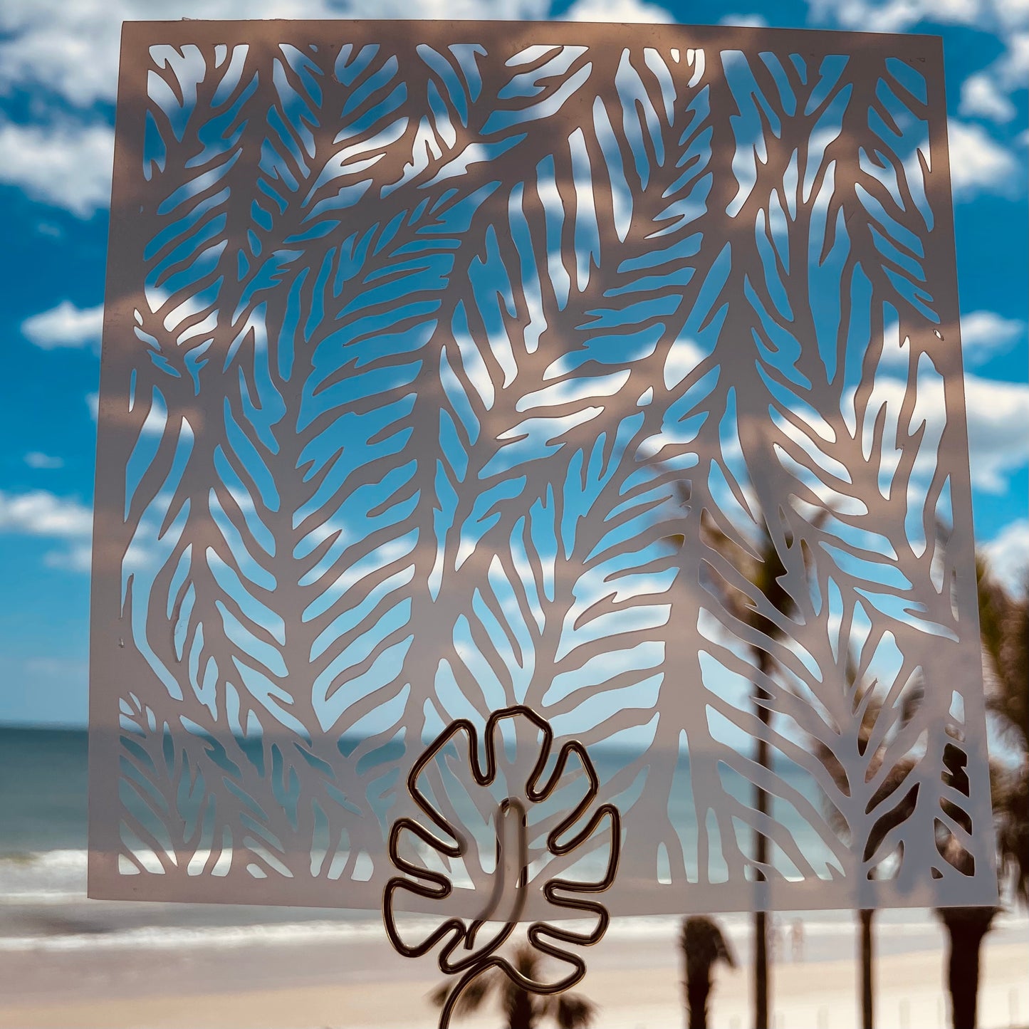Palm Leaf Imprints Pattern Stencil