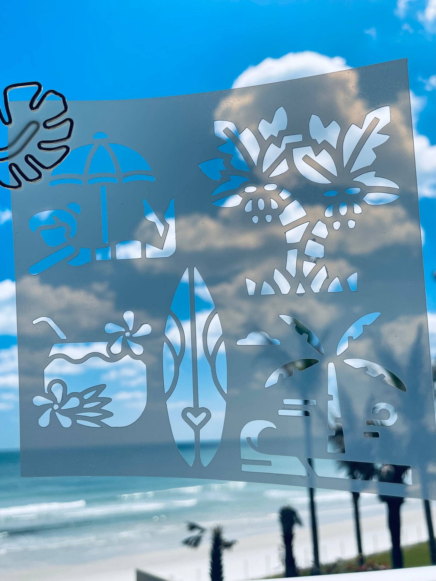 Tropical Vacation Stencil