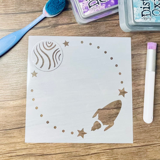 Space Wreath Stencil
