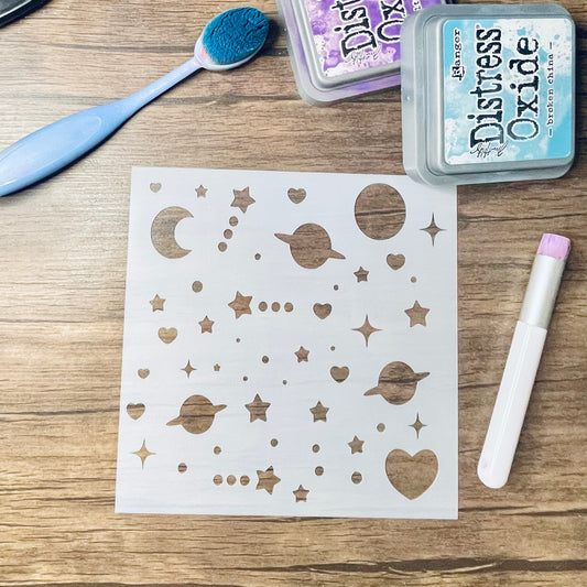 Outer Space Pattern Stencil