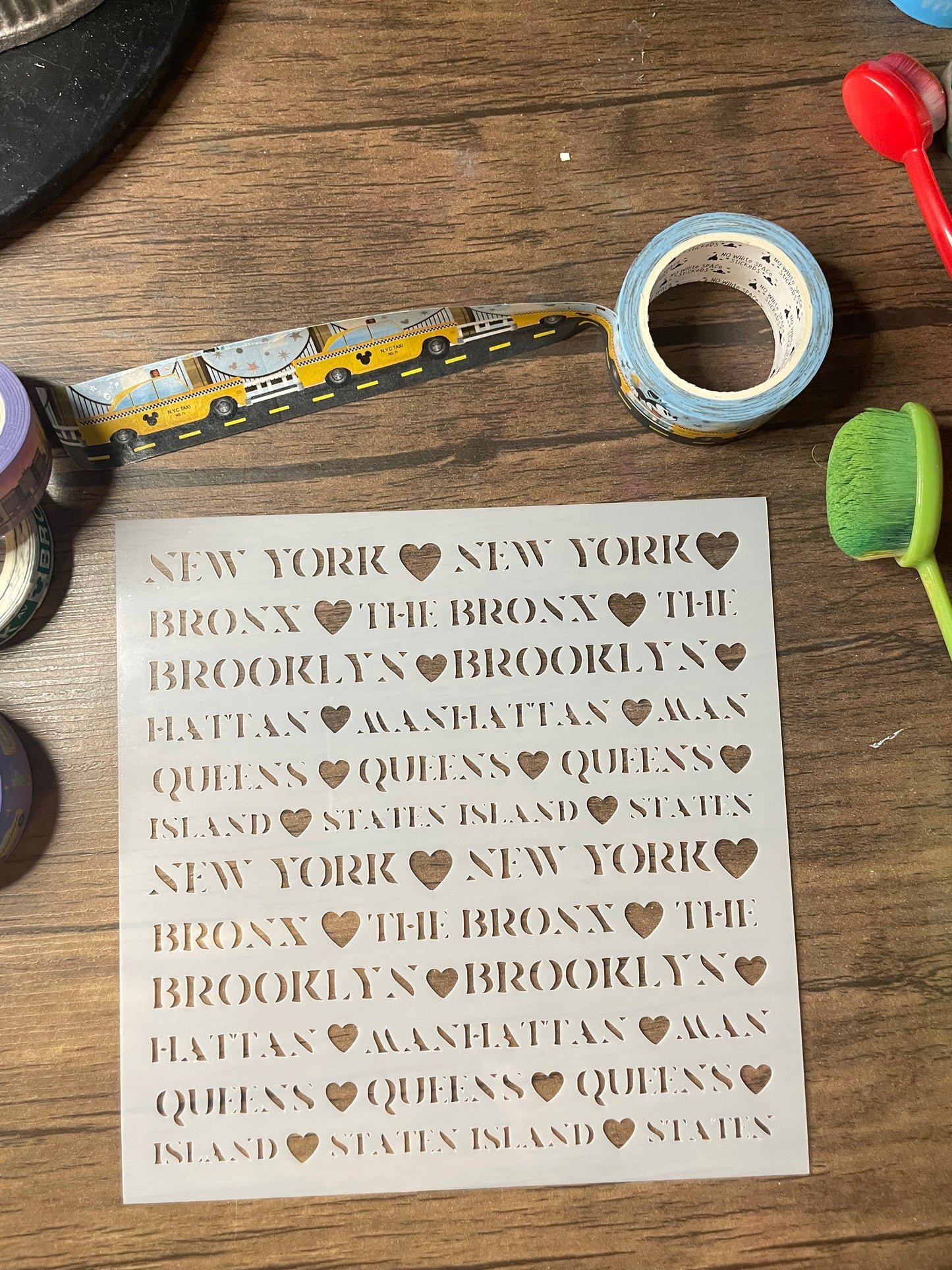 Small Boroughs Pattern Stencil