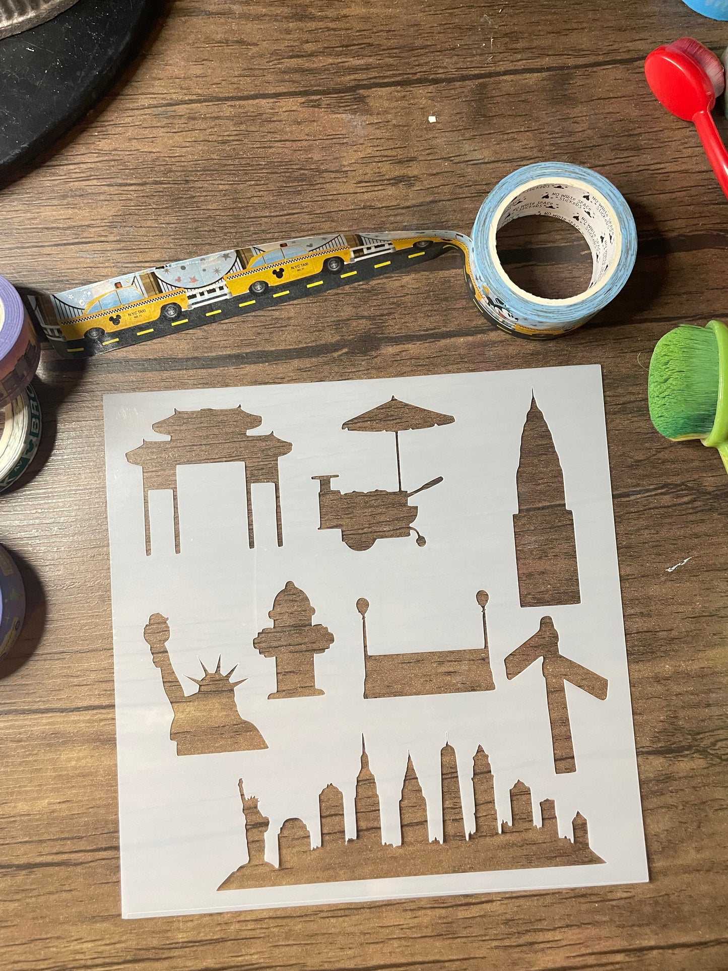 New York City Icons 4 Stencil