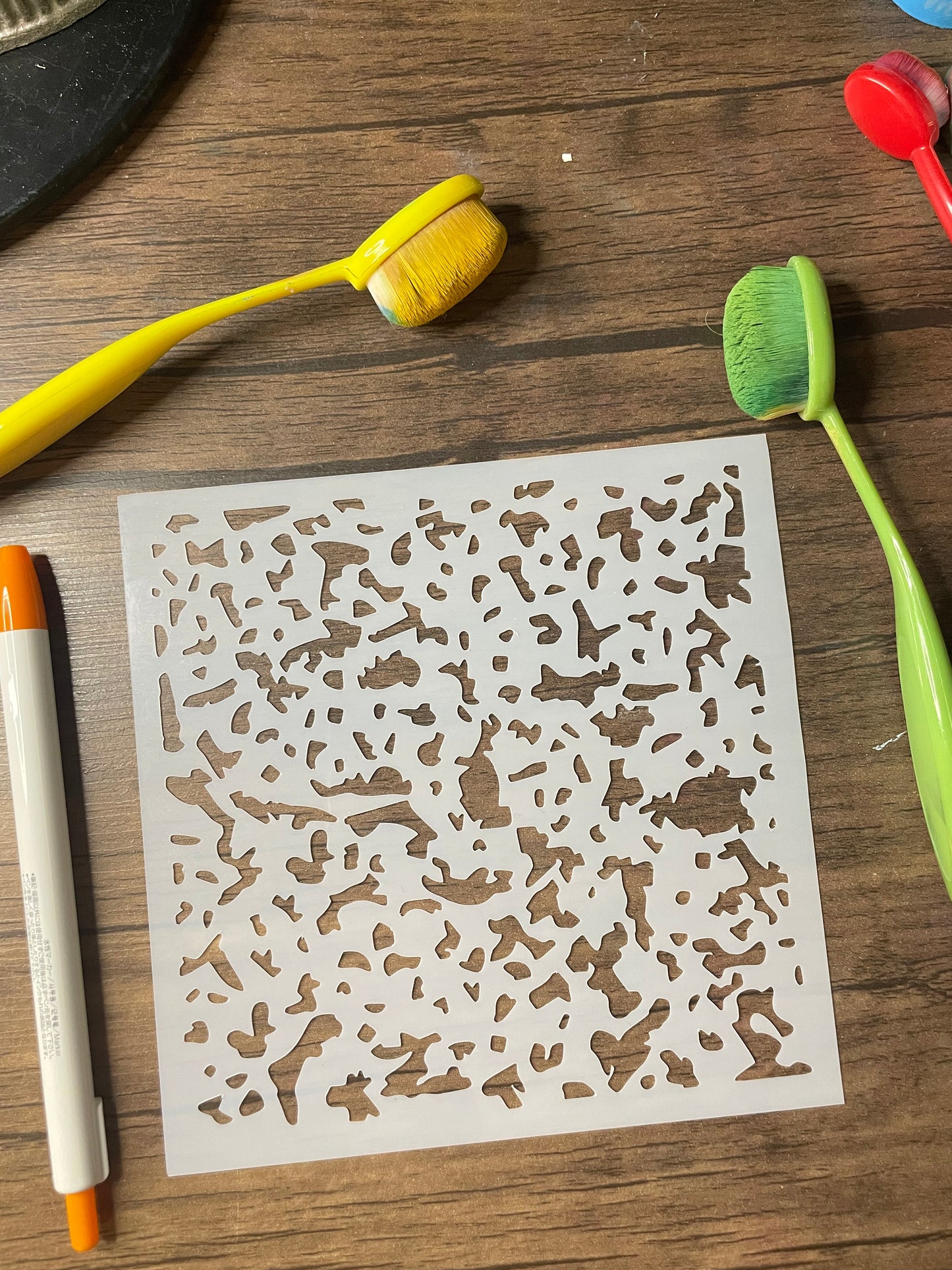 Composition Notebook Pattern Stencil