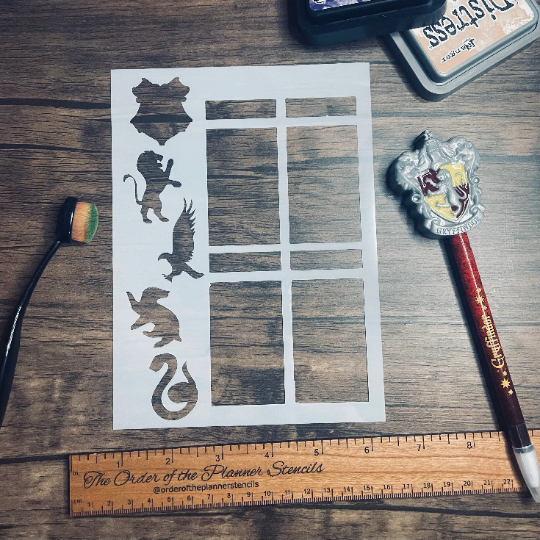 Houses Layout Stencil /Inking cover Planner/Bullet Journal/Art Journal/Inking Stencil