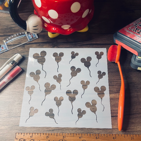 Magical Balloons Pattern Stencil Planner/Bullet Journal/Art Journal/Inking Stencil/ bujo planner craft stencil inking card making