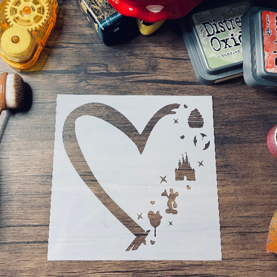 magic world love Stencil Planner/Bullet Journal/Art Journal/Inking Stencil/ bujo planner craft stencil inking card making