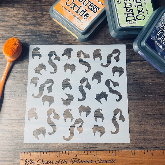 Spell on You Sisters Pattern Stencil Planner/Bullet Journal/Art Journal/Inking Stencil/ bujo planner craft stencil inking card making
